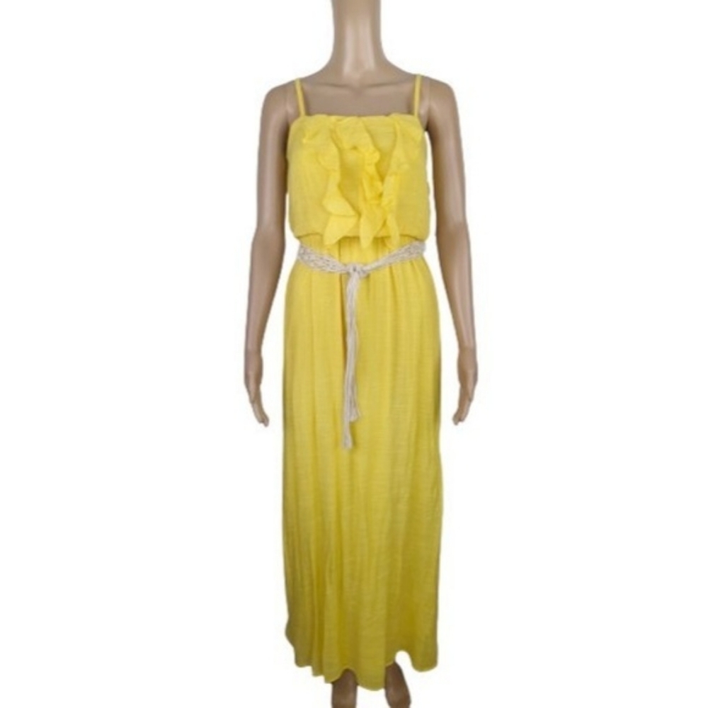 BCX Yellow Maxi Sundress M